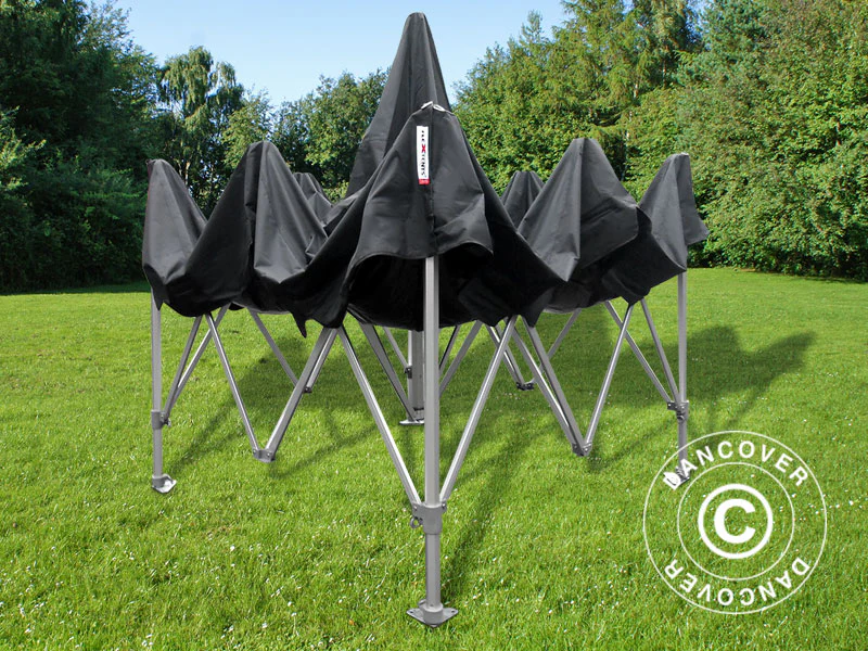 Quick-up telt FleXtents PRO Peak Pagoda 3x3m Svart - Image 3
