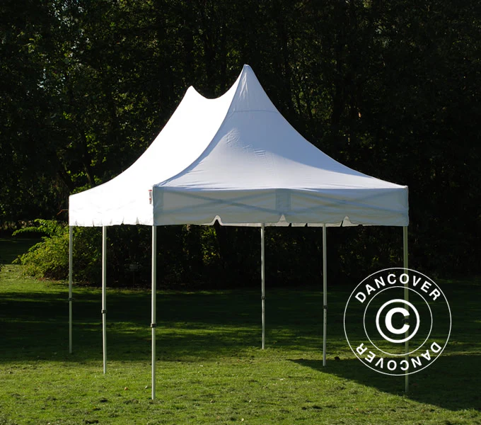 Quick-up telt FleXtents PRO Peak Pagoda 3x6m Hvit - Image 5