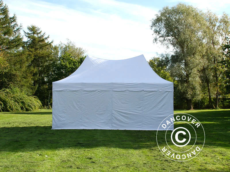 Quick-up telt FleXtents PRO Peak Pagoda 3x6m Hvit, inkl. 6 sider - Image 13