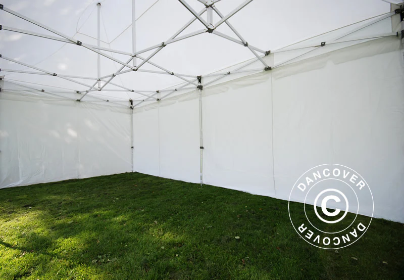 Quick-up telt FleXtents PRO Peak Pagoda 3x6m Hvit, inkl. 6 sider - Image 15