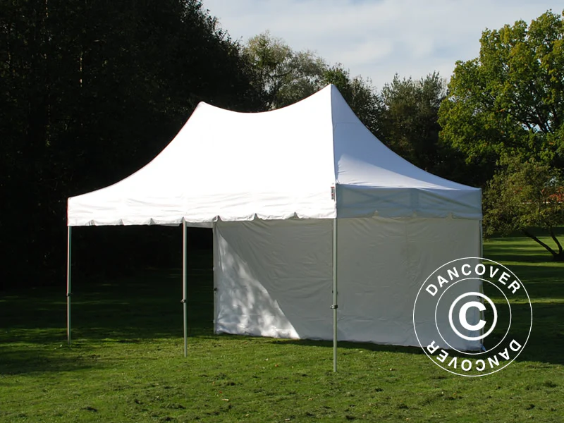 Quick-up telt FleXtents PRO Peak Pagoda 3x6m Hvit, inkl. 6 sider - Image 9
