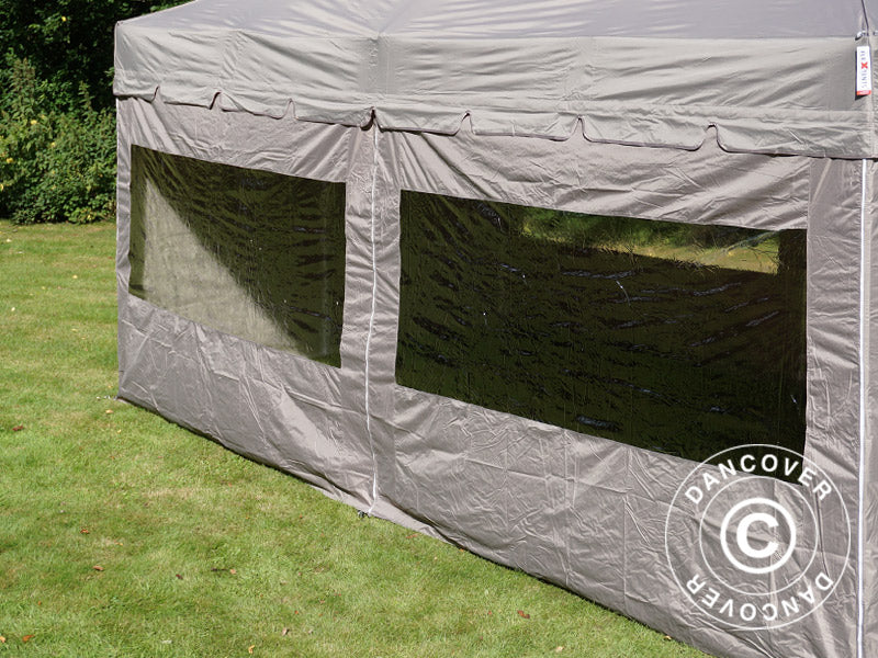 Quick-up telt FleXtents PRO Peak Pagoda 3x6m Latte, inkl. 6 sidevegger - Image 11