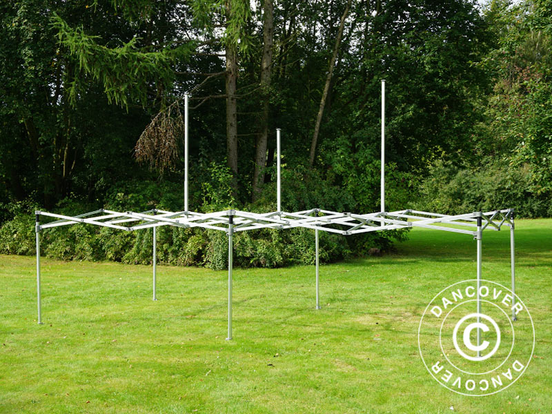 Quick-up telt FleXtents PRO Peak Pagoda 3x6m Latte, inkl. 6 sidevegger - Image 27