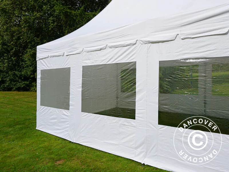 Quick-up telt FleXtents PRO Peak Pagoda 4x6m Hvit, inkl. 8 sider - Image 11