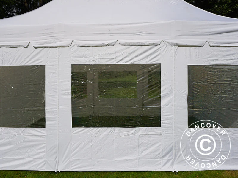 Quick-up telt FleXtents PRO Peak Pagoda 4x6m Hvit, inkl. 8 sider - Image 12