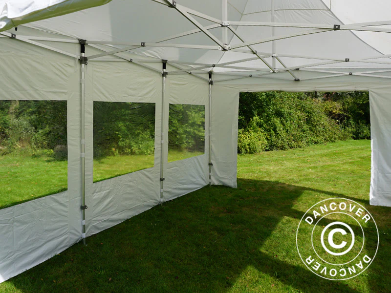 Quick-up telt FleXtents PRO Peak Pagoda 4x6m Hvit, inkl. 8 sider - Image 16