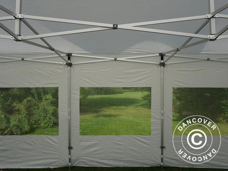 Quick-up telt FleXtents PRO Peak Pagoda 4x6m Hvit, inkl. 8 sider - Image 19