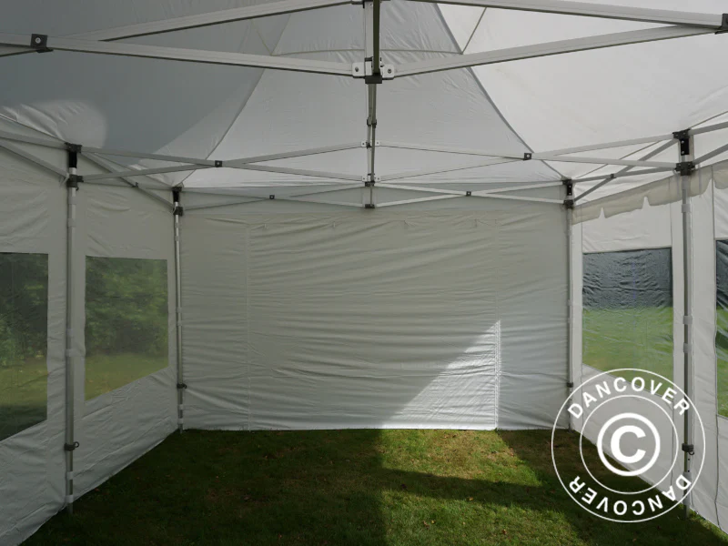 Quick-up telt FleXtents PRO Peak Pagoda 4x6m Hvit, inkl. 8 sider - Image 20