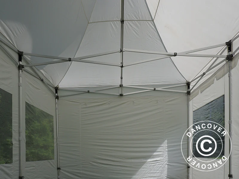 Quick-up telt FleXtents PRO Peak Pagoda 4x6m Hvit, inkl. 8 sider - Image 21