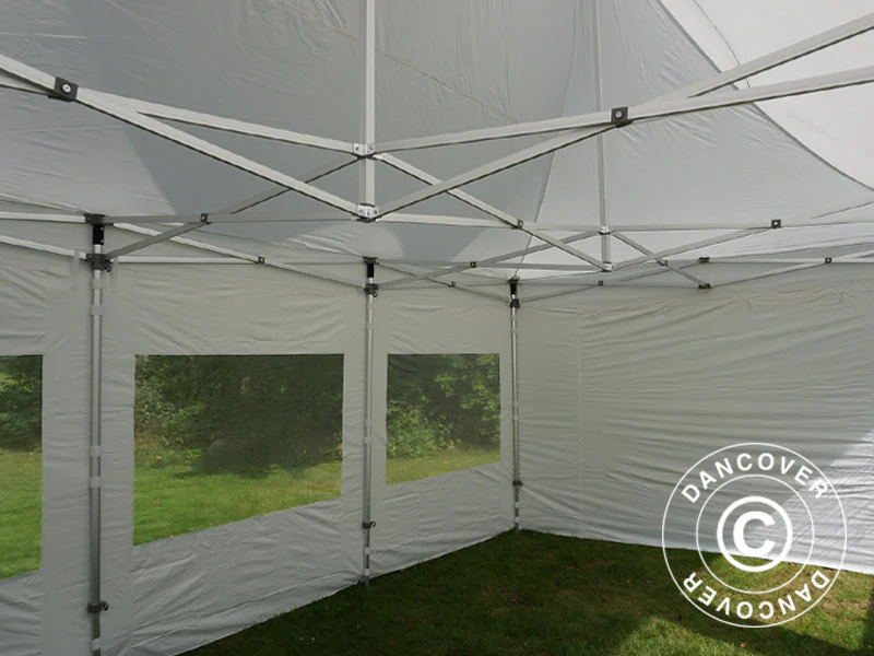 Quick-up telt FleXtents PRO Peak Pagoda 4x6m Hvit, inkl. 8 sider - Image 22