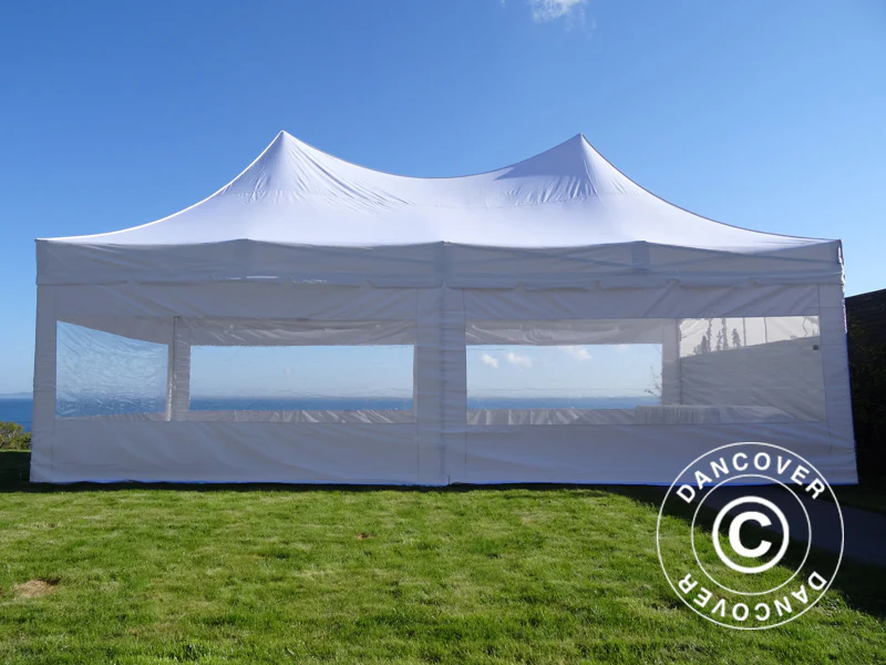 Quick-up telt FleXtents PRO Peak Pagoda 4x8m Hvit, inkl. 6 sider - Image 6