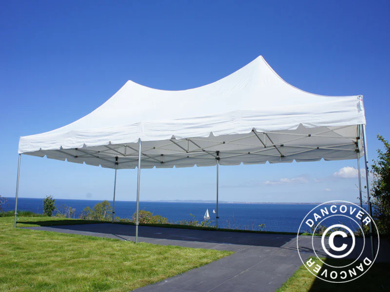 Quick-up telt FleXtents PRO Peak Pagoda 4x8m Hvit, inkl. 6 sider - Image 8