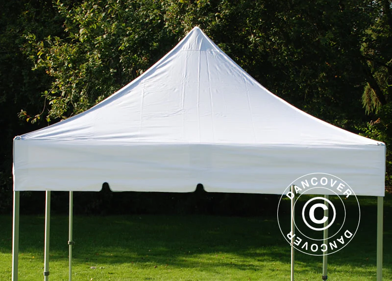 Quick-up telt FleXtents PRO "Peaked" 3x3m Hvit, inkl. 4 sider - Image 7