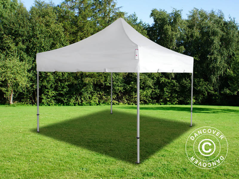 Quick-up telt FleXtents PRO "Peaked" 3x3m Hvit, inkl. 4 sider - Image 8