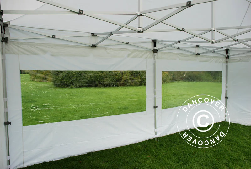 Quick-up telt FleXtents PRO "Peaked" 3x6m Hvit, inkl. 6 sider - Image 10