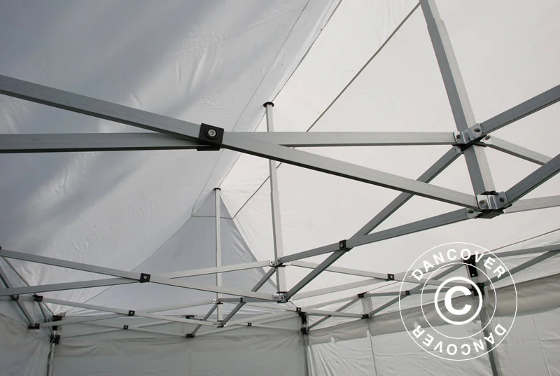 Quick-up telt FleXtents PRO "Peaked" 3x6m Hvit, inkl. 6 sider - Image 12