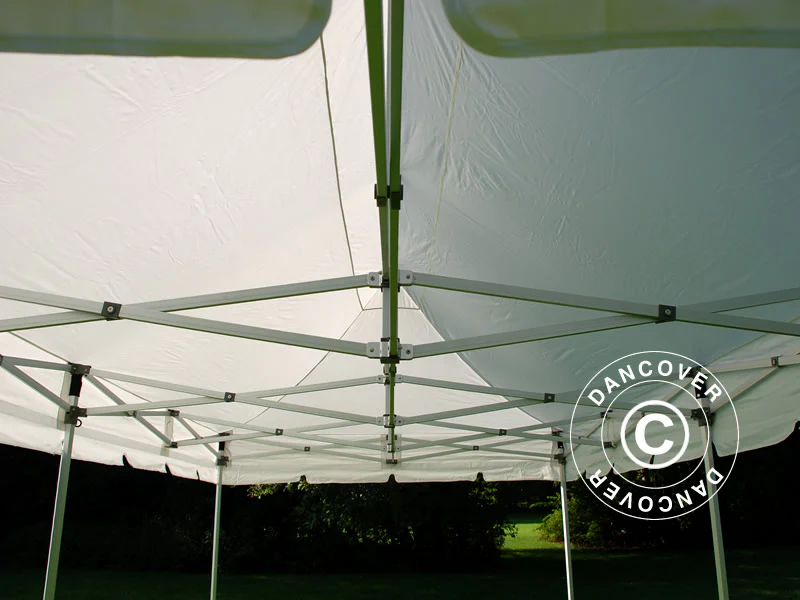 Quick-up telt FleXtents PRO "Peaked" 3x6m Hvit, inkl. 6 sider - Image 9