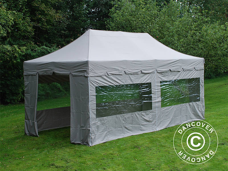 Quick-up telt FleXtents PRO "Peaked" 3x6m Latte, inkl. 6 sider - Image 8