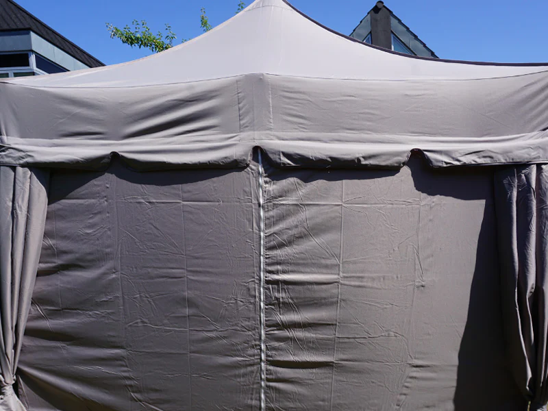 Quick-up telt FleXtents PRO “Peaked” 3x6m Latte, inkl. 6 sidevegger og 6 pyntegardiner - Image 8