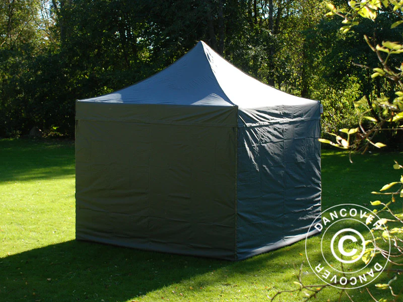 Quick-up telt FleXtents PRO Steel 3x3m Grå, inkl. 4 sider - Image 4