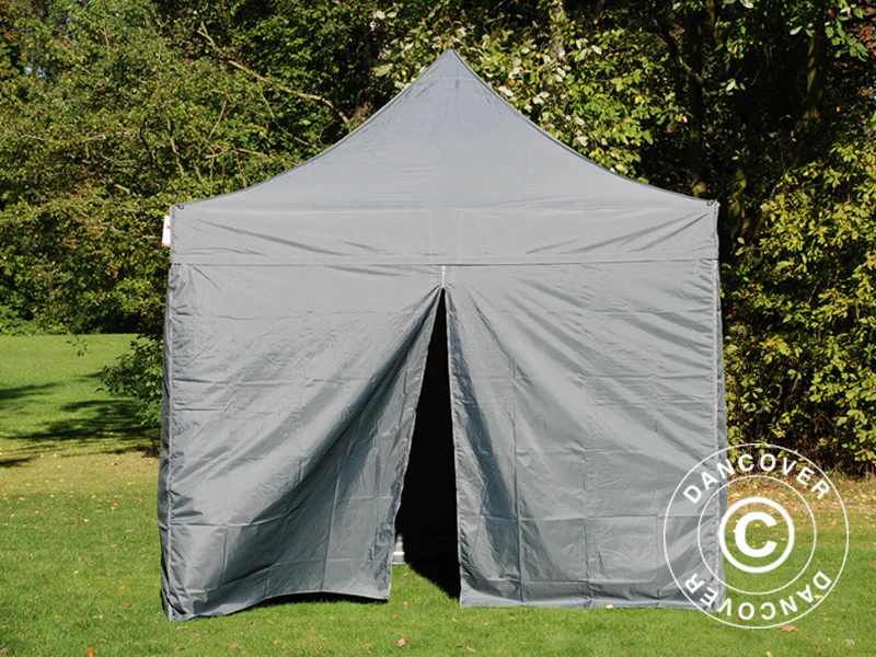 Quick-up telt FleXtents PRO Steel 3x3m Grå, inkl. 4 sider - Image 6