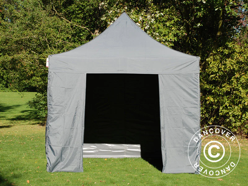 Quick-up telt FleXtents PRO Steel 3x3m Grå, inkl. 4 sider - Image 7