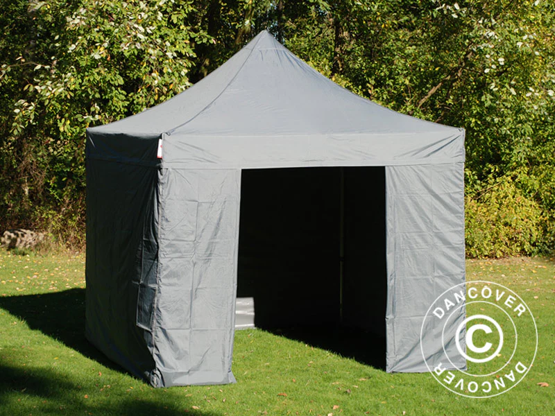 Quick-up telt FleXtents PRO Steel 3x3m Grå, inkl. 4 sider - Image 8