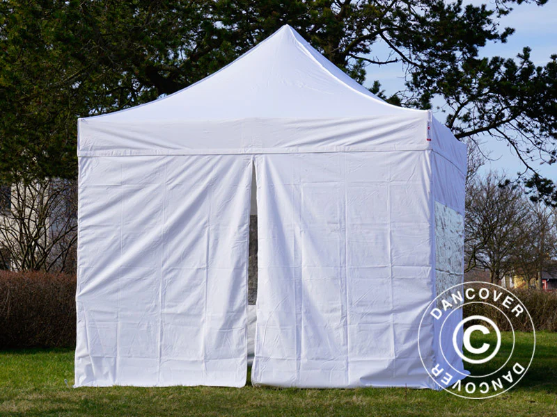 Quick-up telt FleXtents PRO Steel 3x3m Hvit, inkl. 4 sider - Image 4