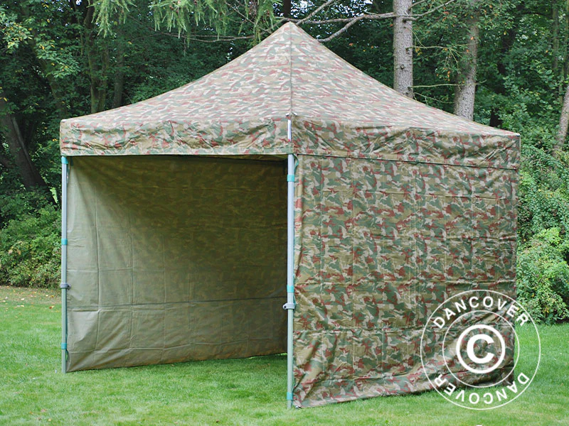 Quick-up telt FleXtents PRO Steel 3x3m Kamuflasje, inkl. 4 sider - Image 7