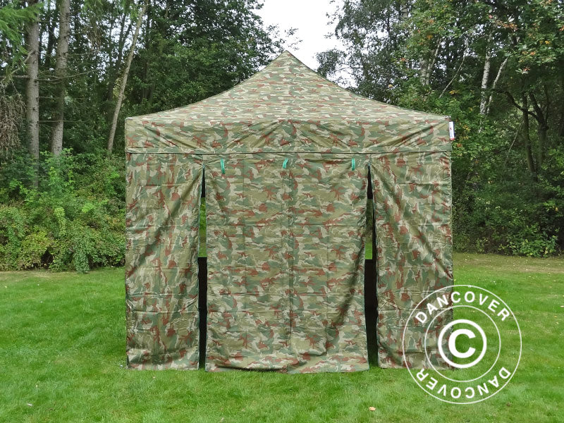 Quick-up telt FleXtents PRO Steel 3x3m Kamuflasje, inkl. 4 sider - Image 9