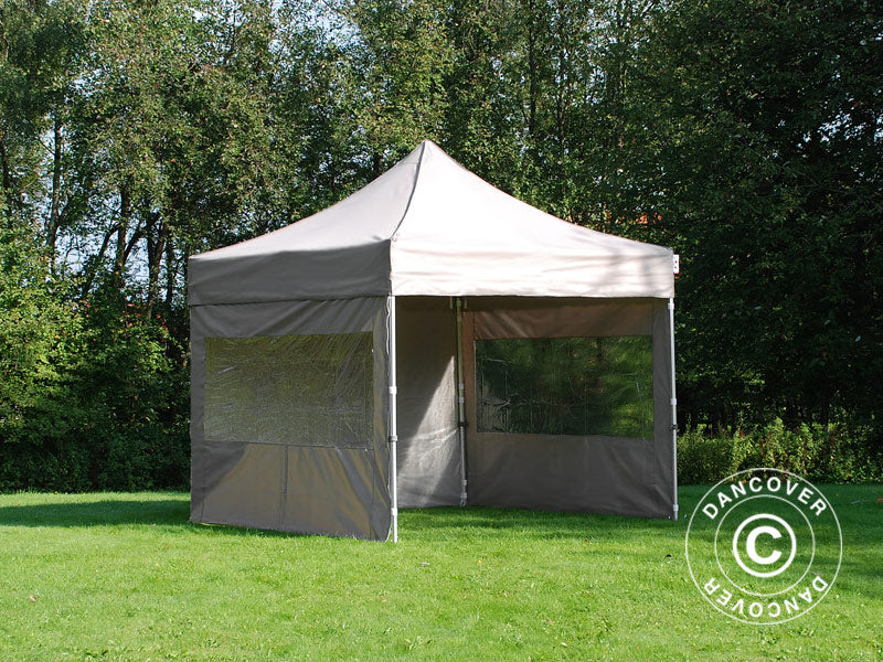 Quick-up telt FleXtents PRO Steel 3x3m Latte, inkl. 4 sider - Image 6