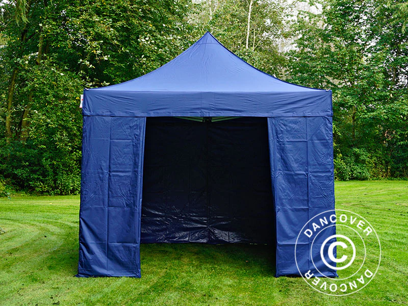 Quick-up telt FleXtents PRO Steel 3x3m Mørk blå, inkl. 4 sider - Image 8