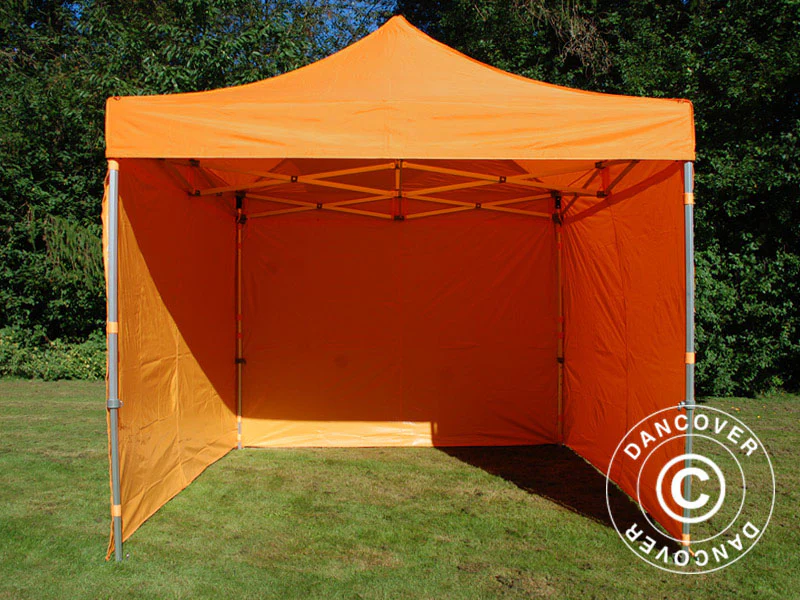 Quick-up telt FleXtents PRO Steel 3x3m Oransje, inkl. 4 sider - Image 10