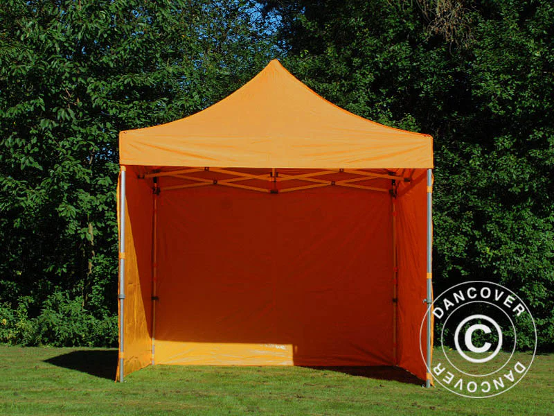 Quick-up telt FleXtents PRO Steel 3x3m Oransje, inkl. 4 sider - Image 12
