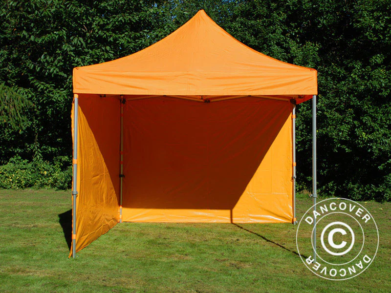 Quick-up telt FleXtents PRO Steel 3x3m Oransje, inkl. 4 sider - Image 13