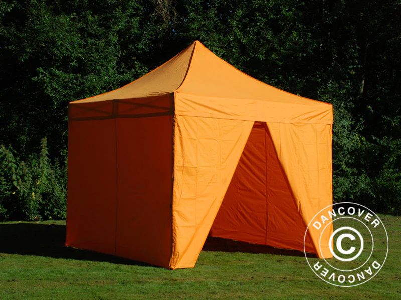 Quick-up telt FleXtents PRO Steel 3x3m Oransje, inkl. 4 sider - Image 7
