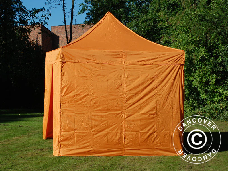 Quick-up telt FleXtents PRO Steel 3x3m Oransje, inkl. 4 sider - Image 8