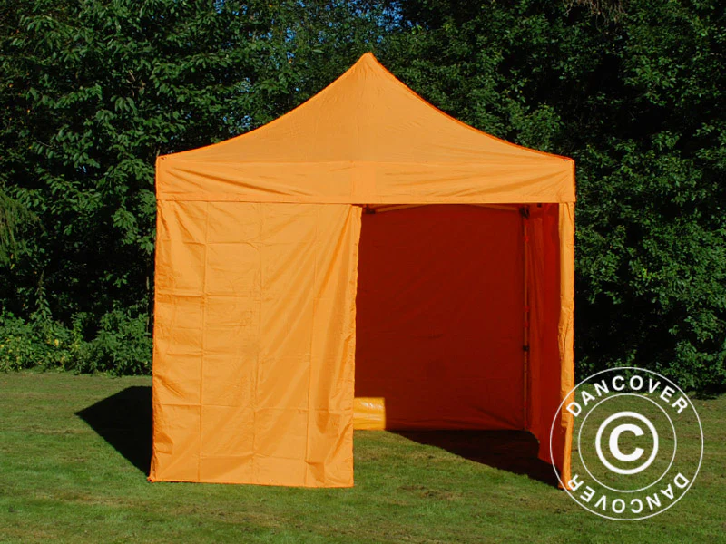 Quick-up telt FleXtents PRO Steel 3x3m Oransje, inkl. 4 sider - Image 9