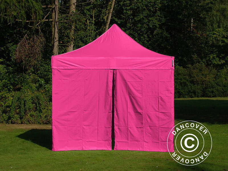 Quick-up telt FleXtents PRO Steel 3x3m Rosa, inkl. 4 sider - Image 3