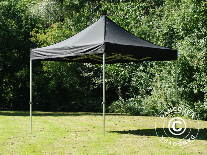 Quick-up telt FleXtents PRO Steel 3x3m Svart, Flammehemmende - Image 3