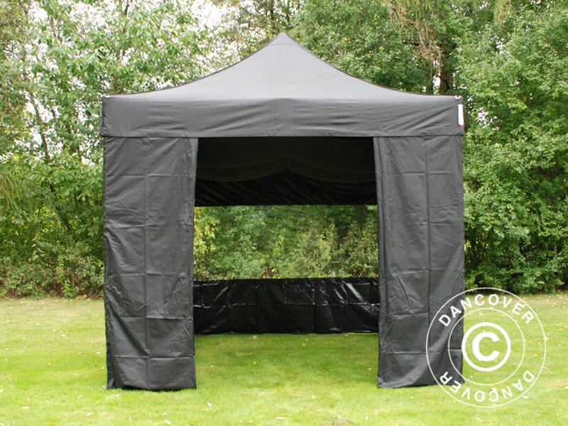 Quick-up telt FleXtents PRO Steel 3x3m Svart, inkl. 4 sider - Image 3