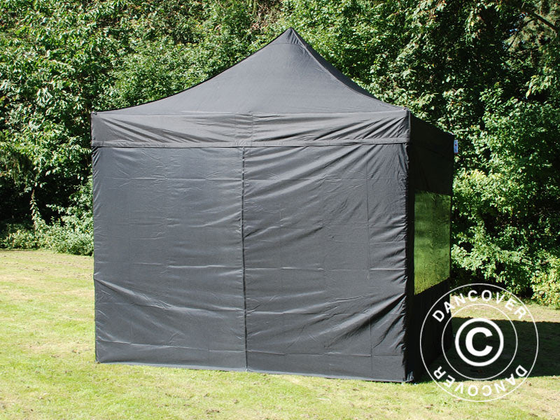Quick-up telt FleXtents PRO Steel 3x3m Svart, inkl. 4 sider - Image 6