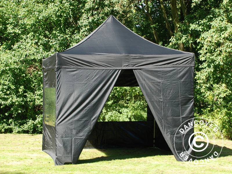 Quick-up telt FleXtents PRO Steel 3x3m Svart, inkl. 4 sider - Image 7