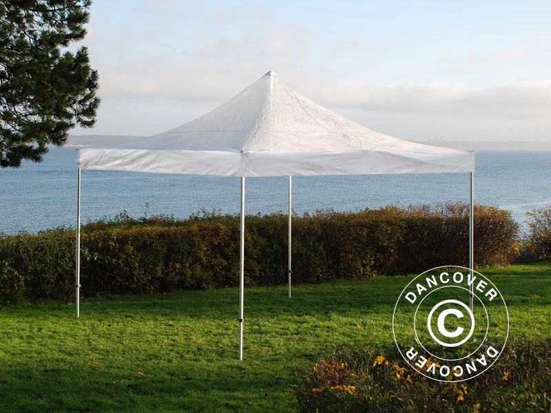 Quick-up telt FleXtents PRO Steel 3x3m Transparent, inkl. 4 sider - Image 4
