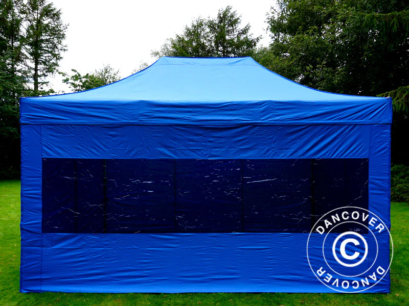 Quick-up telt FleXtents PRO Steel 3x4,5m, Blå, inkl. 4 sider - Image 3