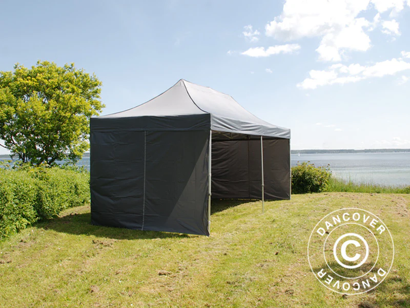 Quick-up telt FleXtents PRO Steel 3x6m Grå, inkl. 6 sider - Image 7