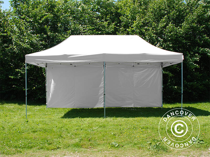 Quick-up telt FleXtents PRO Steel 3x6m Hvit, inkl. 6 sider - Image 10