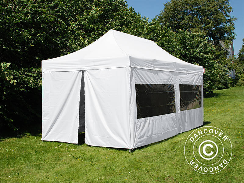 Quick-up telt FleXtents PRO Steel 3x6m Hvit, inkl. 6 sider - Image 5