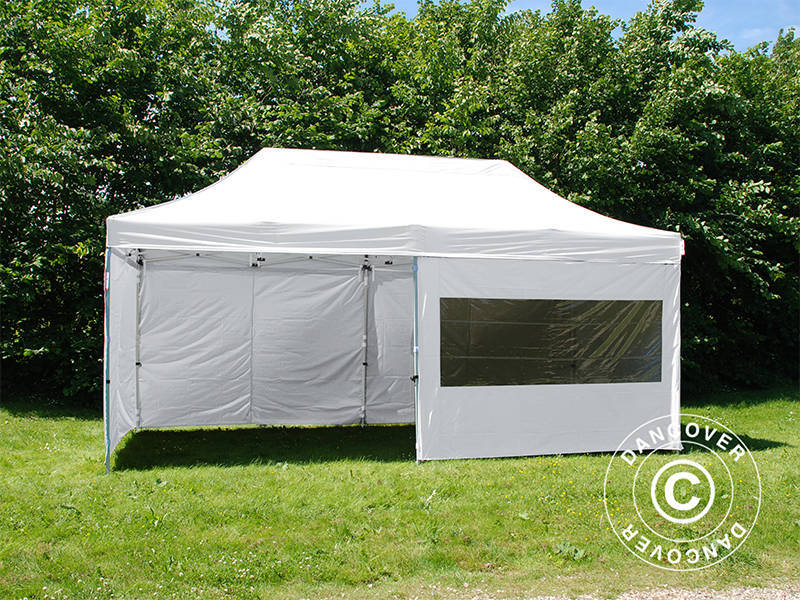 Quick-up telt FleXtents PRO Steel 3x6m Hvit, inkl. 6 sider - Image 6