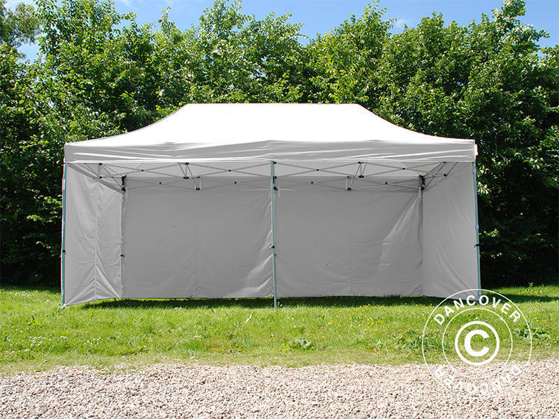 Quick-up telt FleXtents PRO Steel 3x6m Hvit, inkl. 6 sider - Image 8
